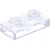 Image de 25 pièces LEGO, pièce c. 3023 en Trans (Trans Clear)
