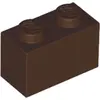 Image de 1 pièce LEGO, part c. 3004 en brun foncé