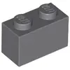 Image de 1 pièce LEGO, part c. 3004 en gris bleu foncé