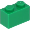 Image de 25 pièces LEGO, pièce c. 3004 en vert (Green)