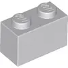 Image de 1 pièce LEGO, pièce c. 3004 en gris clair (gris bleu clair)