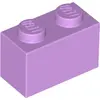 Image de 1 pièce LEGO, pièce c. 3004 en lavande moyen