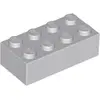 Image de 1x LEGO brique 2x4, gris clair