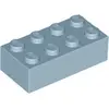 Image de 1 pièce LEGO, pièce c. 3001 en bleu sable