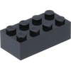 Image de 50 pièces LEGO, pièce c. 3001 en noir