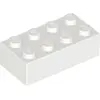 Image de 1x LEGO brique 2x4, blanc