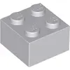 Image de 1 pièce LEGO, pièce c. 3003 en gris clair (gris bleu clair)