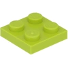 Image de 25 pi ¨ces LEGO, pi ¨ce c. 3022 en chaux (lime)