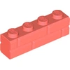 Image de 1 pièce LEGO, pièce c. 15533 en corail (coral)