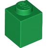 Image de 100 pièces Lego, pièces n° 3005 en vert (Green)