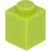 Image de 50 pièces LEGO, pièce c. 3005 en citron vert (lime)