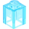 Image de 25 pièces LEGO, pièce c. 3005 en Trans Light Blue