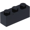 Image de 25 pièces LEGO, pièce c. 3622 en noir