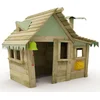 Image de Maisonnette Wickey Casita en bois avec fenêtres et toit en bois vert clair