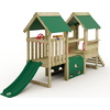 Image de Structure d'escalade pour les tout-petits Wickey My First Playground 2 avec tunnel de jeu, couleur verte