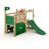 Image de Tour de jeux pour enfants en bas âge Wickey My First Fort 2 avec éléments d'escalade, couleur verte