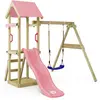 Image de Tour de jeux Wickey TinyWave avec toboggan et bac à sable, couleur rose clair