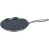 Image de Poêle à crêpes Acier inoxydable Structure en nid d'abeille Ø28cm Poêle à induction Anti-adhérence Résistance aux rayures