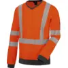Image de Tee-shirt de travail manches longues haute-visibilité orange fluo Würth MODYF 5XL