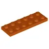 Image de Lego® 2x6 plaque 3795 - 100 pièces orange foncé