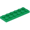 Image de Lego® 2x6 plaque 3795 - 100 pièces vert
