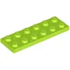 Image de Lego® 2x6 plaque 3795 - 100 pièces Lime