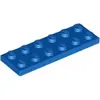 Image de Lego® 2x6 plaque 3795 - 10 pièces bleu
