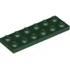 Image de Lego® 2x6 plaque 3795 - 10 pièces vert foncé