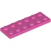 Image de Lego® 2x6 plaque 3795 - 10 pièces rose foncé