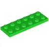 Image de Lego® 2x6 plaque 3795 - 10 pièces vert clair