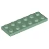 Image de Lego® 2x6 plaque 3795 - 10 pièces vert sable