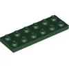 Image de Lego® 2x6 plaque 3795 - 1 pièce vert foncé