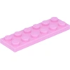 Image de Lego® 2x6 plaque 3795 - 50 pièces rose clair
