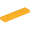 Image de Lego® 50 pièces 2431 carreaux Tiles 1x4 Part Basic Panel 50 orange clair