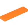 Image de Lego® 50 pièces 2431 carreaux Tiles 1x4 Part Basic Panel 50 Orange