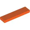 Image de Lego® 50 pièces 2431 carreaux Tiles 1x4 Part Basic Panel 50 Rotorange