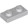Image de Lego® 100x 1x2 plaques 3023 - Plaque gris bleu clair - Light Bluish Gray