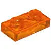 Image de Lego® 100x 1x2 plaques 3023 - Plaque Trans - Orange - Trans-Orange