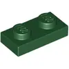 Image de Lego® 10x 1x2 plaques 3023 - Plaque vert foncé - Dark Green