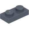 Image de Lego® 10x 1x2 plaques 3023 - Plaque gris bleu foncé - Dark Bluish Gray