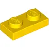 Image de Lego® 10x 1x2 Platten 3023 - Plaque Gelb - Jaune