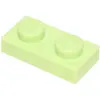 Image de Lego® 10x 1x2 Platten 3023 - Plate Gelbgrün - Yellowish Green (vert jaunâtre)