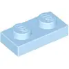 Image de Lego® 10x 1x2 Plaques 3023 - Plaque Bleu clair - Bright Light Blue