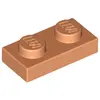 Image de Lego® 10x 1x2 tuiles 3023 - Plaque Nougat - Nougat