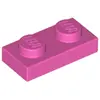 Image de Lego® 1x 1x2 Assiettes 3023 - Assiette Rose foncé - Rose foncé