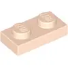 Image de Lego® 1x 1x2 Assiettes 3023 - Assiette Helles Nougat - Nougat clair