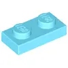 Image de Lego® 1x 1x2 Plaques 3023 - Plaque Bleu Azur Moyen - Medium Azure