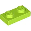 Image de Lego® 50x 1x2 assiettes 3023 - Assiette Lime - Lime