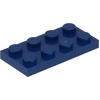Image de Lego® 100 pièces 3020 Plaques 2x4 Part Basic 100 bleu foncé