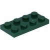 Image de Lego® 10 pièces 3020 Plaques 2x4 Part Basic 10 Vert foncé